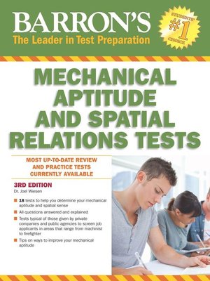 cover image of Mechanical Aptitude and Spatial Relations Test